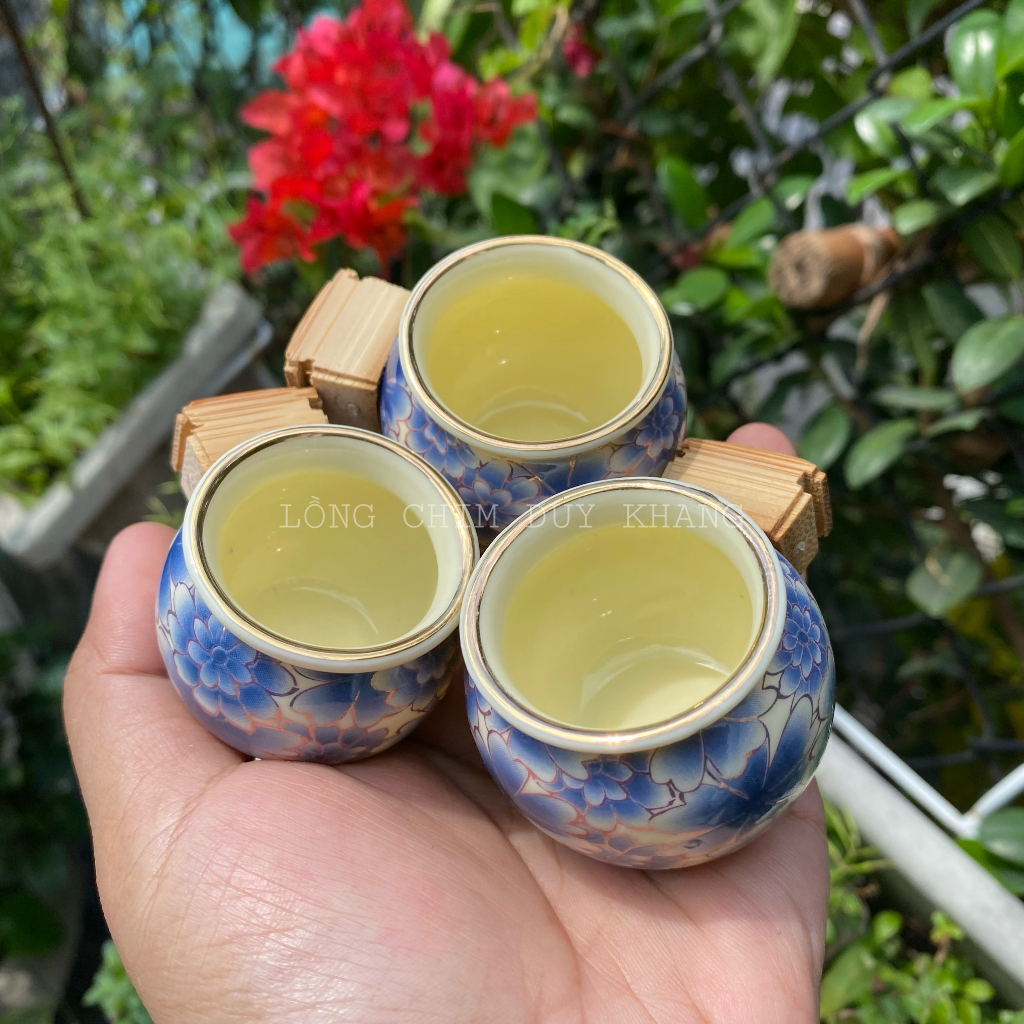 Cóng bách hoa chào mào mẫu hot nhất 2023, màu xanh coban 4 dáng - phụ kiện lồng chim Duy Khang