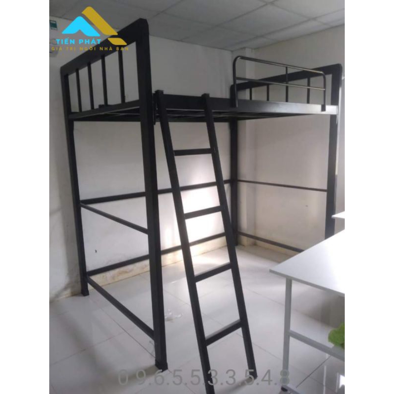 Giường sắt 1 tầng trên cao ~ Tầng gác thông minh tiết kiệm không gian
