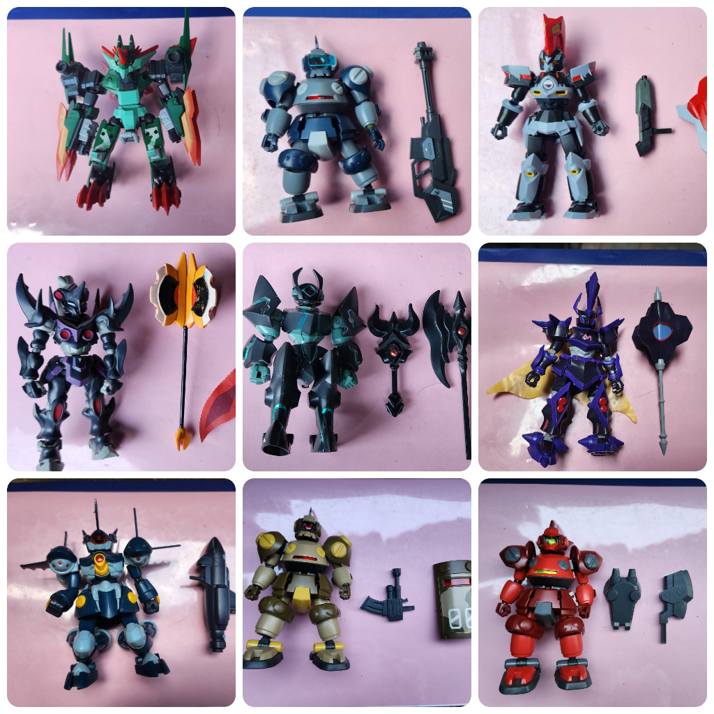 LBX Bandai 2nd đầy đủ part ko box, ko sách ( Vector, Ax00. Dequoo, Buld, Sea, Emperor , Cat, Inbit, Gunther, infit )