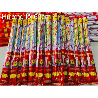 Hương trầm Quỳ Châu thủ công quấn tay búp 10 nén to dài 60cm hương thơm vị Tết