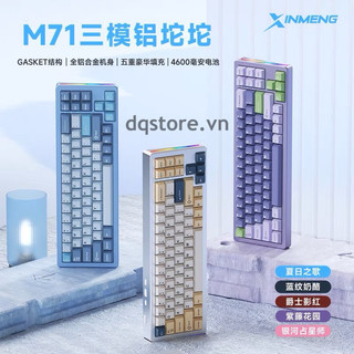 Bàn phím cơ xm-m71 | nhôm cnc, 3 mode, rgb