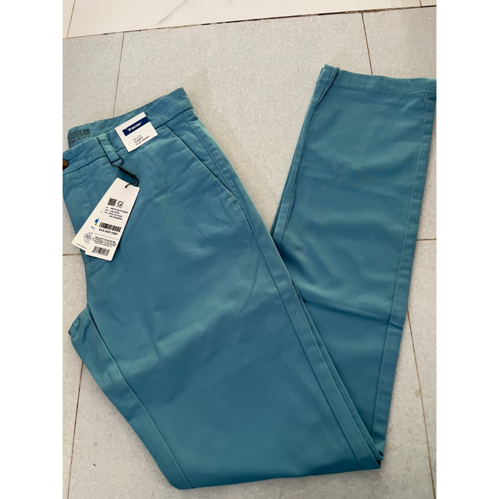 Quần dài kaki Việt Tiến giá mác 635k sale 255k form slimfit (ôm)