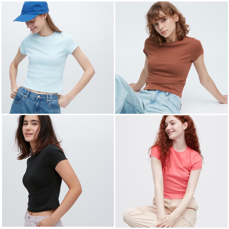 Áo thun croptop Baby tee Uniql0 Nhật