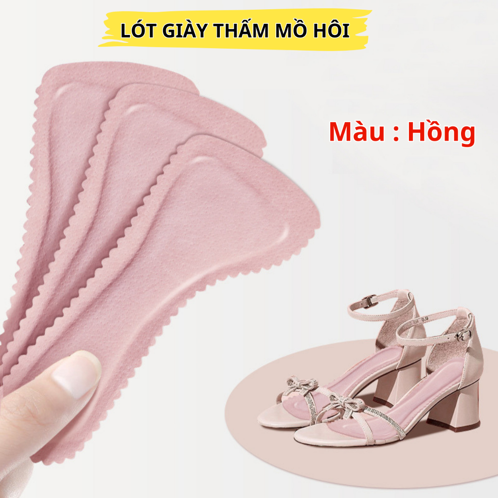 Lót giày thấm hút mồ hôi dành cho giày . Đệm dán giày êm chân giảm đau thấm hút mồ hôi