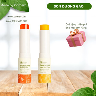Son dưỡng gạo cỏ mềm giảm thâm môi an toàn từ cỏ mềm 3,6g son dưỡng mềm môi, son dưỡng có màu