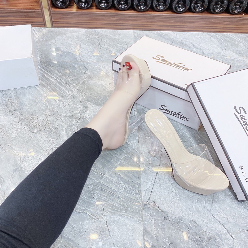 Dép cao góp đúp mica