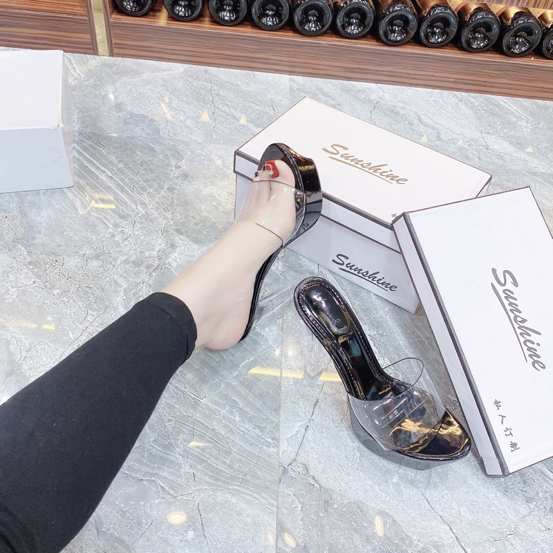 Dép cao góp đúp mica