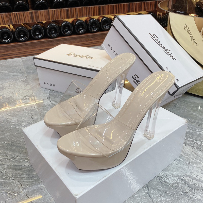 Dép cao góp đúp mica