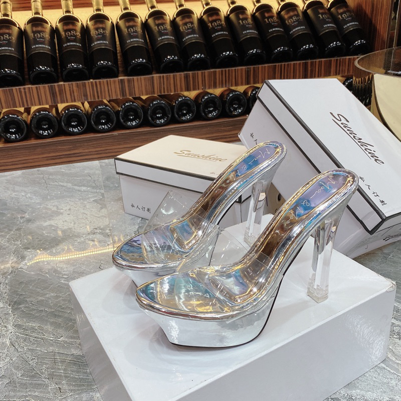 Dép cao góp đúp mica