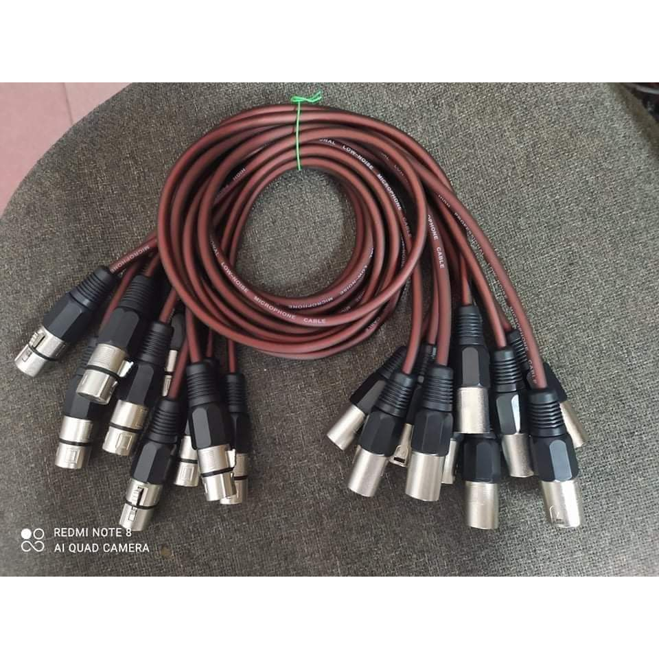 Dây Rắc Âm Thanh , dây 3 lõi tốt 0,6m--->2m