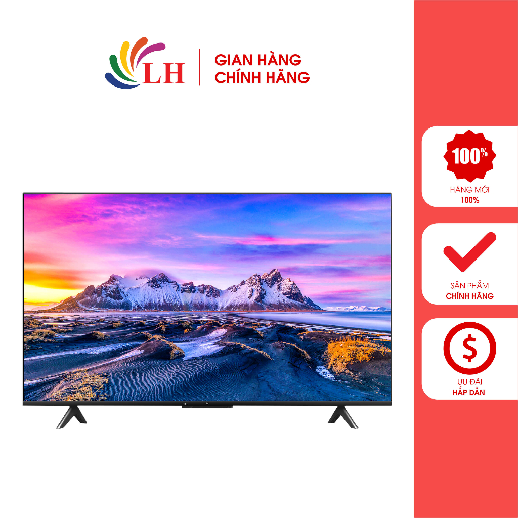 Tivi Xiaomi Mi TV P1 55 inch L55M6-6ARG - Hàng chính hãng - Màn hình siêu mỏng, độ phân giải 4K UHD sắc nét