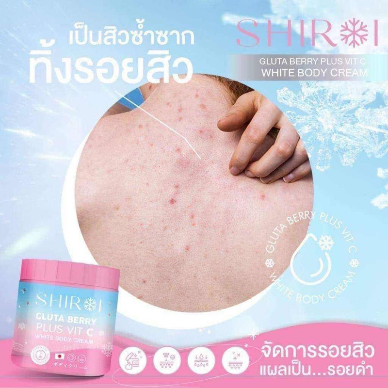 Dưỡng trắng da Shiroi Gluta Berrry Plus Vit C 500g