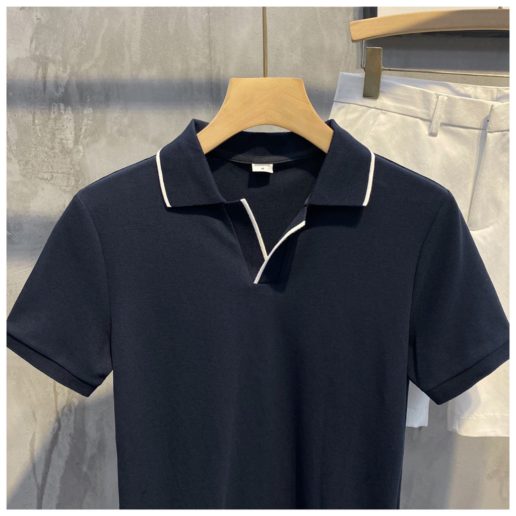 Áo thun nam polo tay ngắn mẫu mới đơn giãn dễ mặc dễ phối trang phục Ms 24