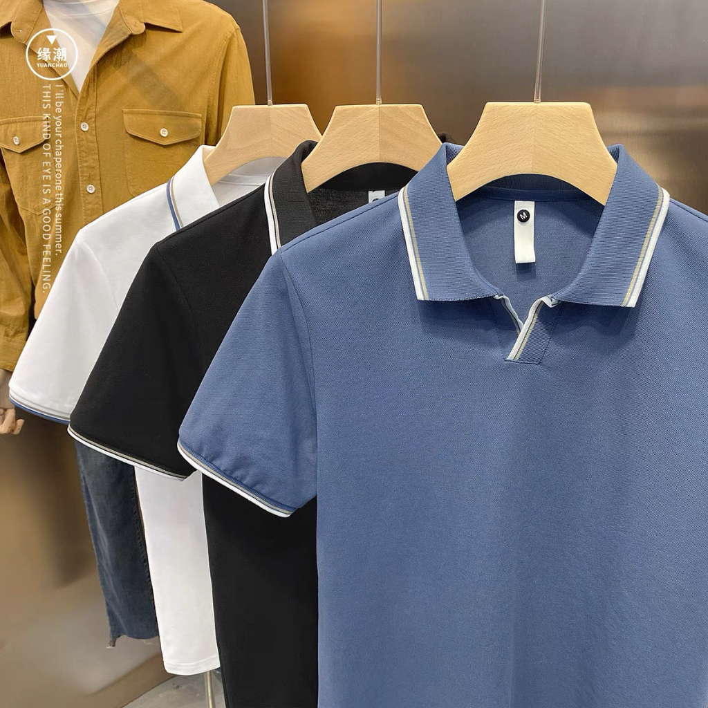 Áo thun nam polo tay ngắn mẫu mới đơn giãn dễ mặc dễ phối trang phục Ms 24