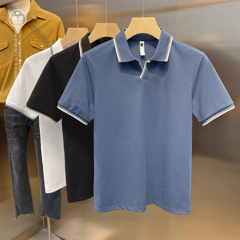 Áo thun nam polo tay ngắn mẫu mới đơn giãn dễ mặc dễ phối trang phục Ms 24