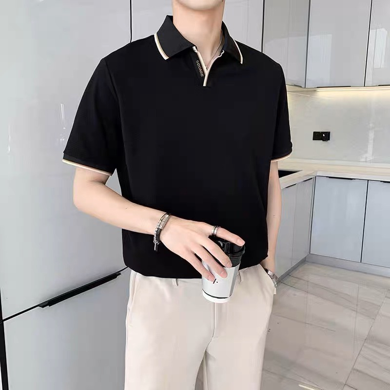 Áo thun nam polo tay ngắn mẫu mới đơn giãn dễ mặc dễ phối trang phục Ms 24