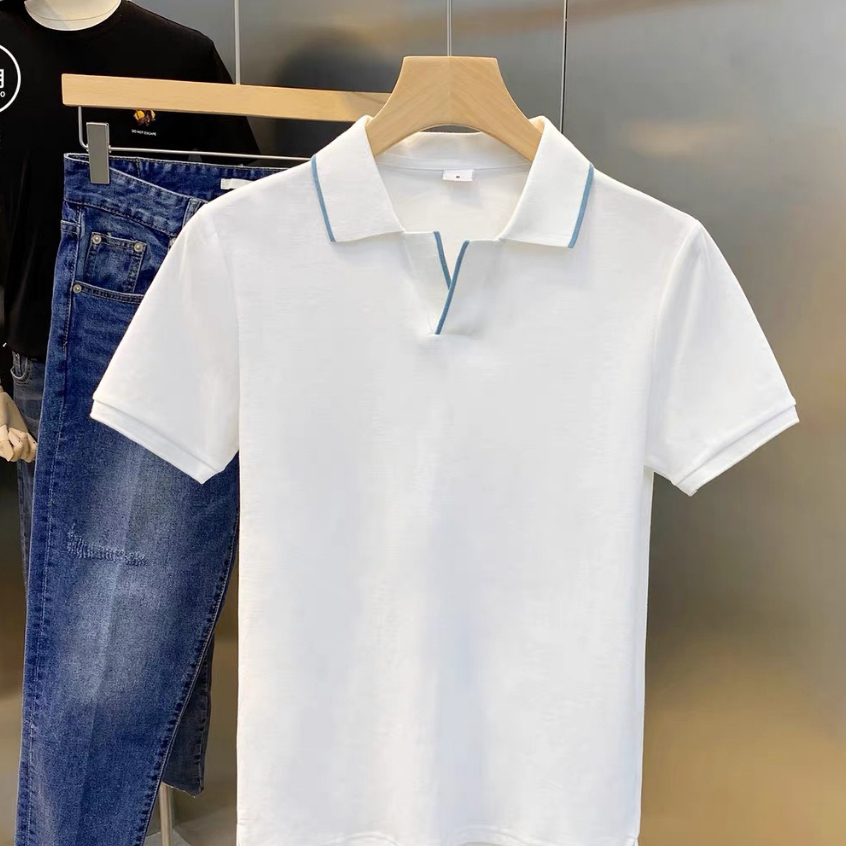 Áo thun nam polo tay ngắn mẫu mới đơn giãn dễ mặc dễ phối trang phục Ms 24