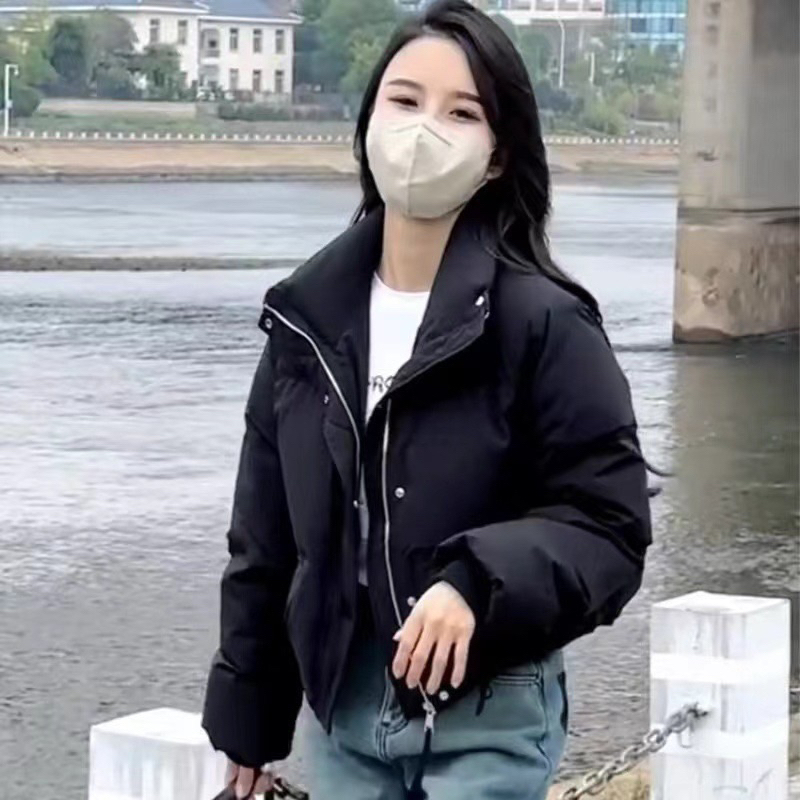 Áo phao béo túi ngang