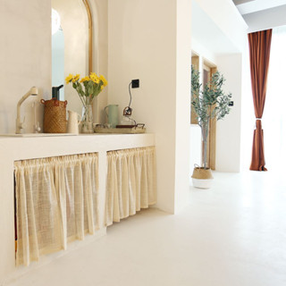 ( 1_CAO 70CM ) RÈM BẾP / MÀN CHE vải thô canvas họa tiết vintage, nhiều size rèm dán tường tiện lợi