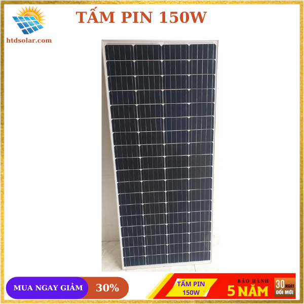 Tấm pin năng lượng mặt trời 150w