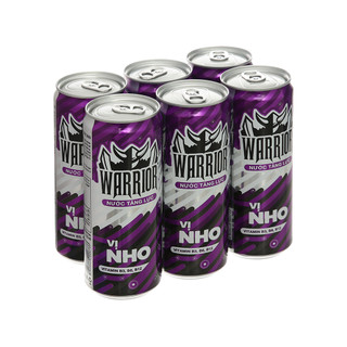 Lốc 6 Lon nước tăng lực Warrior- Sting Thái vị nho và vị dâu-xukakidsshop