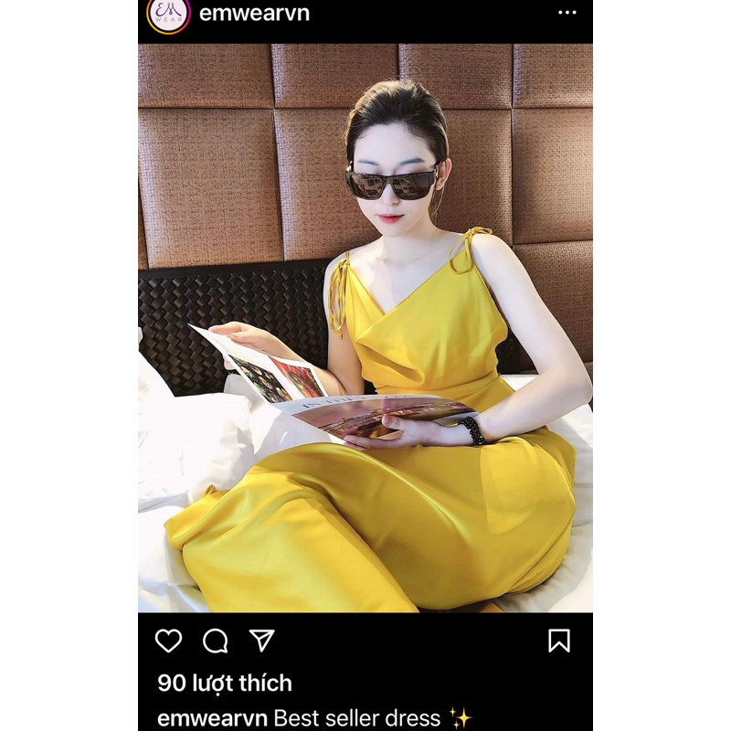 Thanh lý váy lụa emwear tình trạng 85%