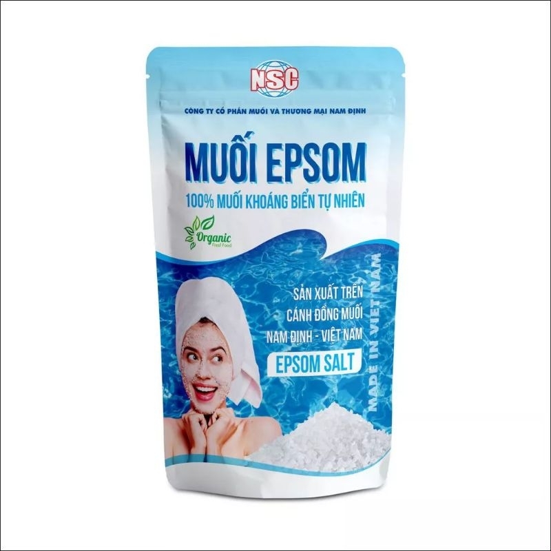 MUỐI EPSOM Muối Spa Tắm Rửa Mặt Dưỡng Da 200gr an toàn