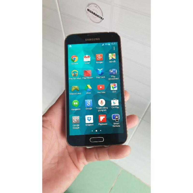 Điện thoại samsung s5 màu xanh cực kỳ đẹp