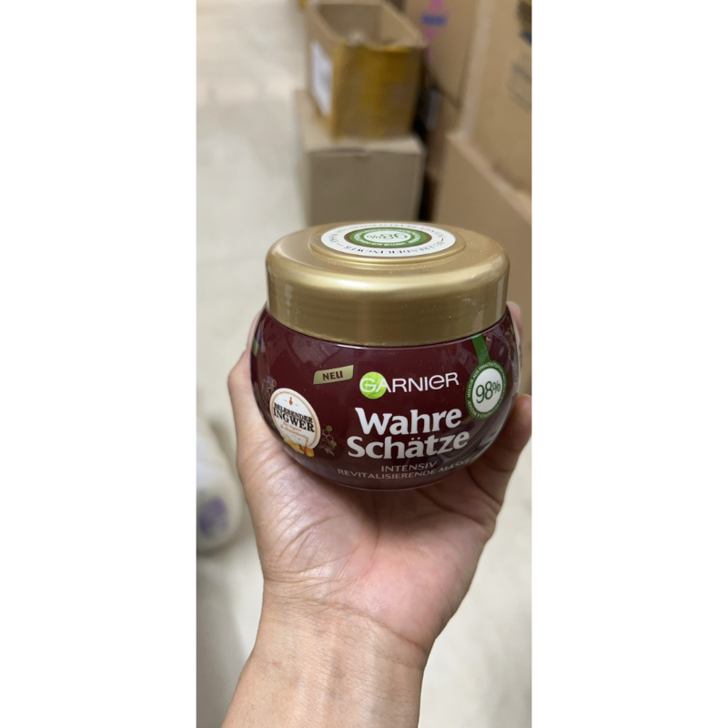 Kem ủ tóc Garnier - chiết xuất từ gừng và mật ong 300ml