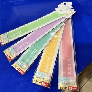 Thước kẻ thẳng màu pastel dài 20cm thiên long sr-010