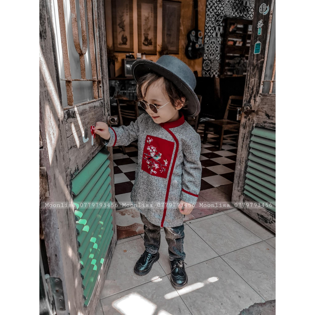 Aó Dài Tiêu Cho Ba Và Bé Sản Xuất Trực Tiếp MOONLISA