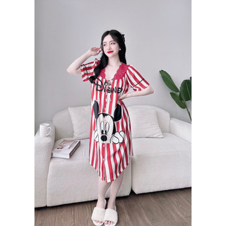 Đầm lụa phối ren hoạ tiết siêu xinh xắn