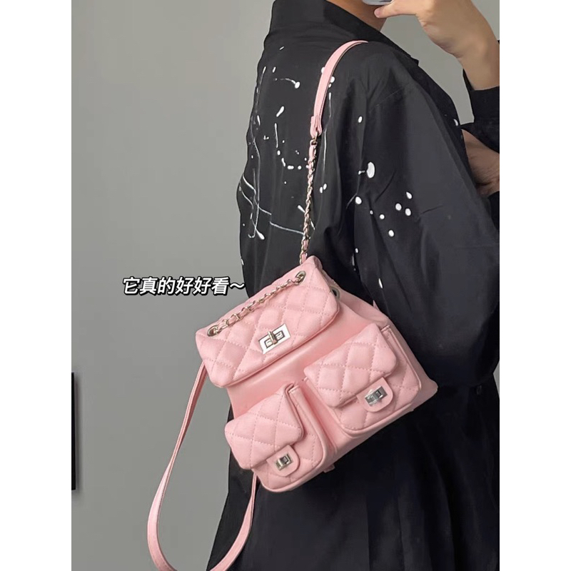 CHERRY BAG - TÚI XÁCH DA HỒNG BABY đi chơi , đi du lịch,…