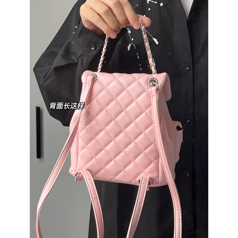 CHERRY BAG - TÚI XÁCH DA HỒNG BABY đi chơi , đi du lịch,…