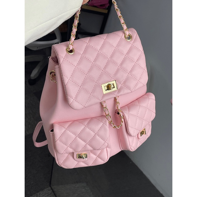 CHERRY BAG - TÚI XÁCH DA HỒNG BABY đi chơi , đi du lịch,…