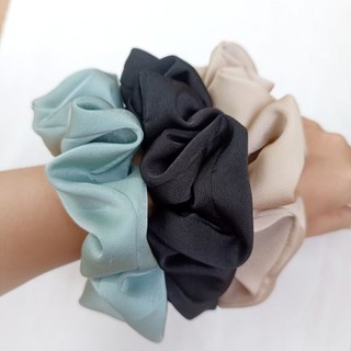 [ Dây buộc tóc vải Scrunchies] Dây cột tóc Scrunchies chất vải lụa 14cm