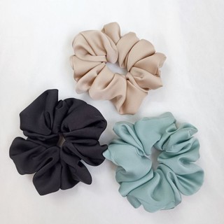 [ Dây buộc tóc vải Scrunchies] Dây cột tóc Scrunchies chất vải lụa 14cm