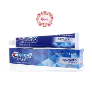 Kem đánh răng crest 3d white advanced whitening 147g