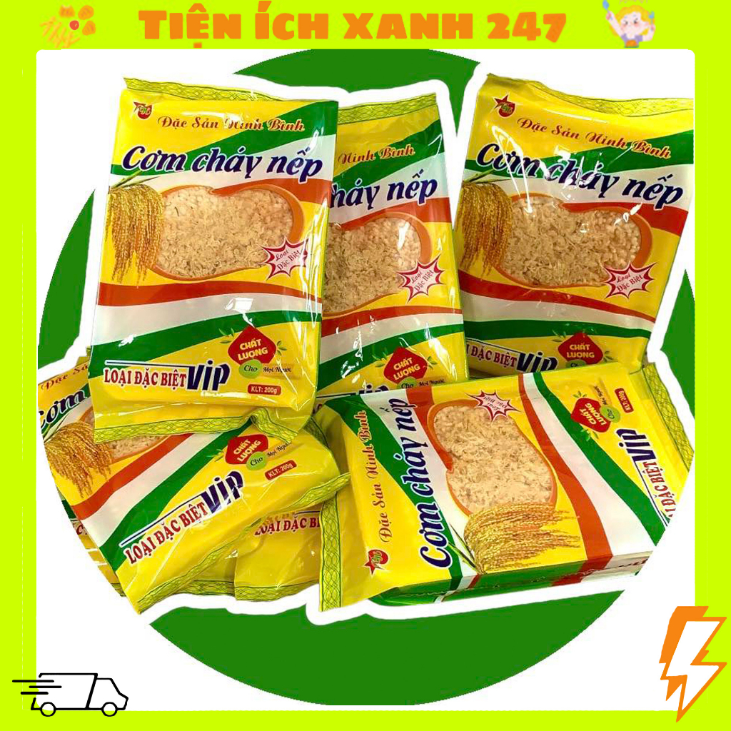Combo 3 gói Cơm cháy nếp chà bông cơm cháy Việt Hưng 200g/gói - Đặc sản Ninh Bình