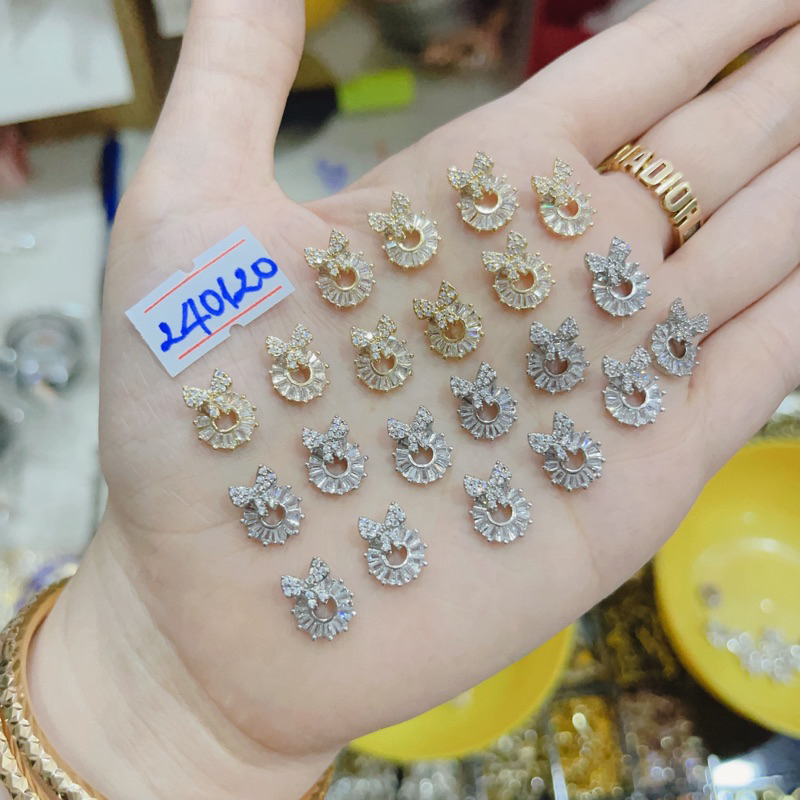 Charm đính móng tay nail charm cao cấp mẫu nhỏ vừa tay đá sáng ko xỉn màu