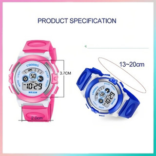 Đồng hồ trẻ em-đồng hồ cho bé trai bé gái đèn led 7 màu