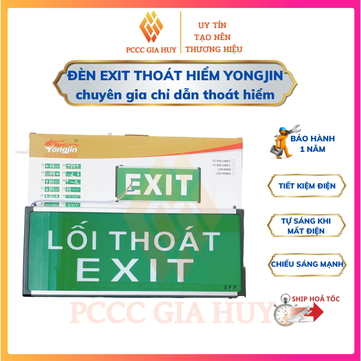 Đèn chỉ dẫn thoát hiểm Exit , biển Exit  lối thoát, Đèn Thoát Hiểm Khi Mất Điện Thiết Bị Phòng Cháy Chữa Cháy