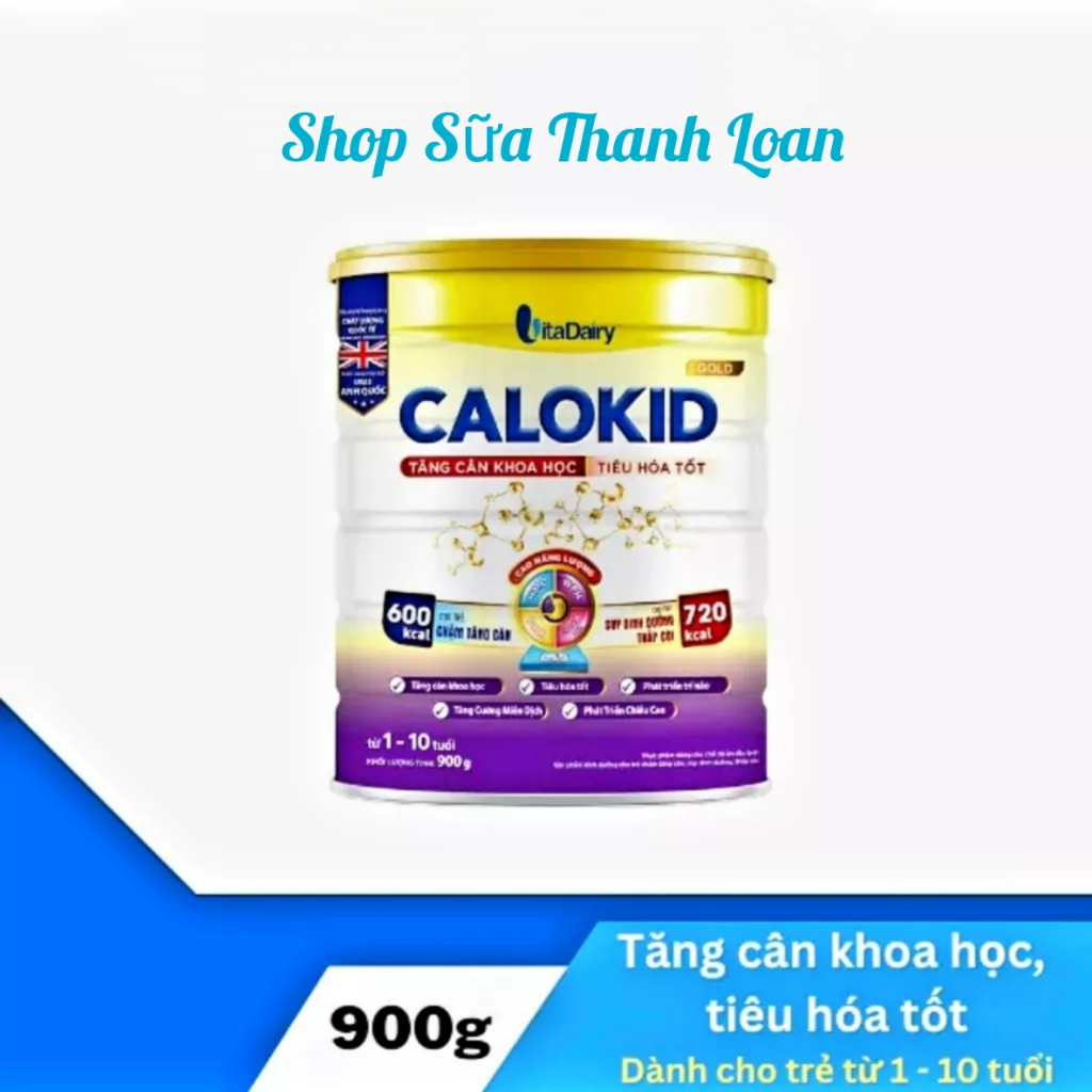 [HSD T5-2025] [Quét Mã QR - TL Đổi Quà] Sữa Bột Calokid Gold 1+ 900g/lon.