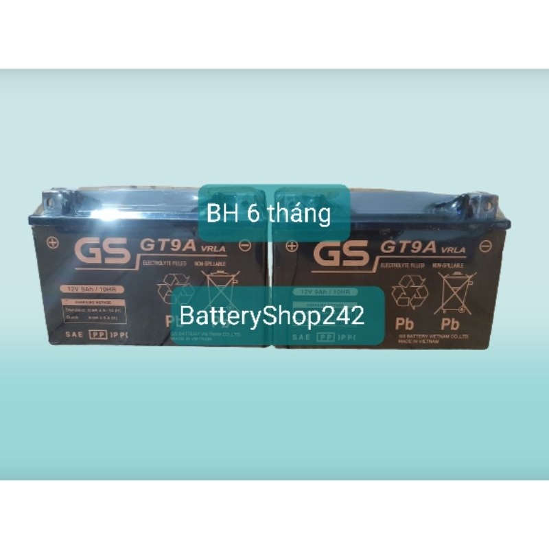 Ắc quy GS GT9A/WP9-BS 12V-9Ah dùng cho Attila, Vespa...