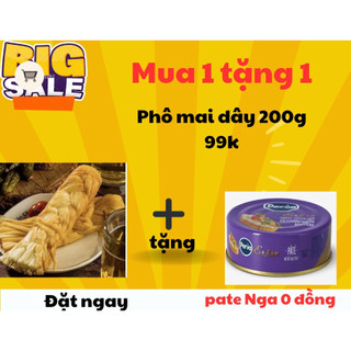 Phô mai dây hun khói 200g - Phô mai sợi xông khói - Russiian - Siêu thị nguyên liệu đồ ăn văth