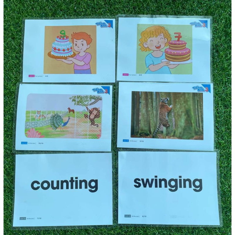 Flashcard 3 175 thẻ ép plastic
