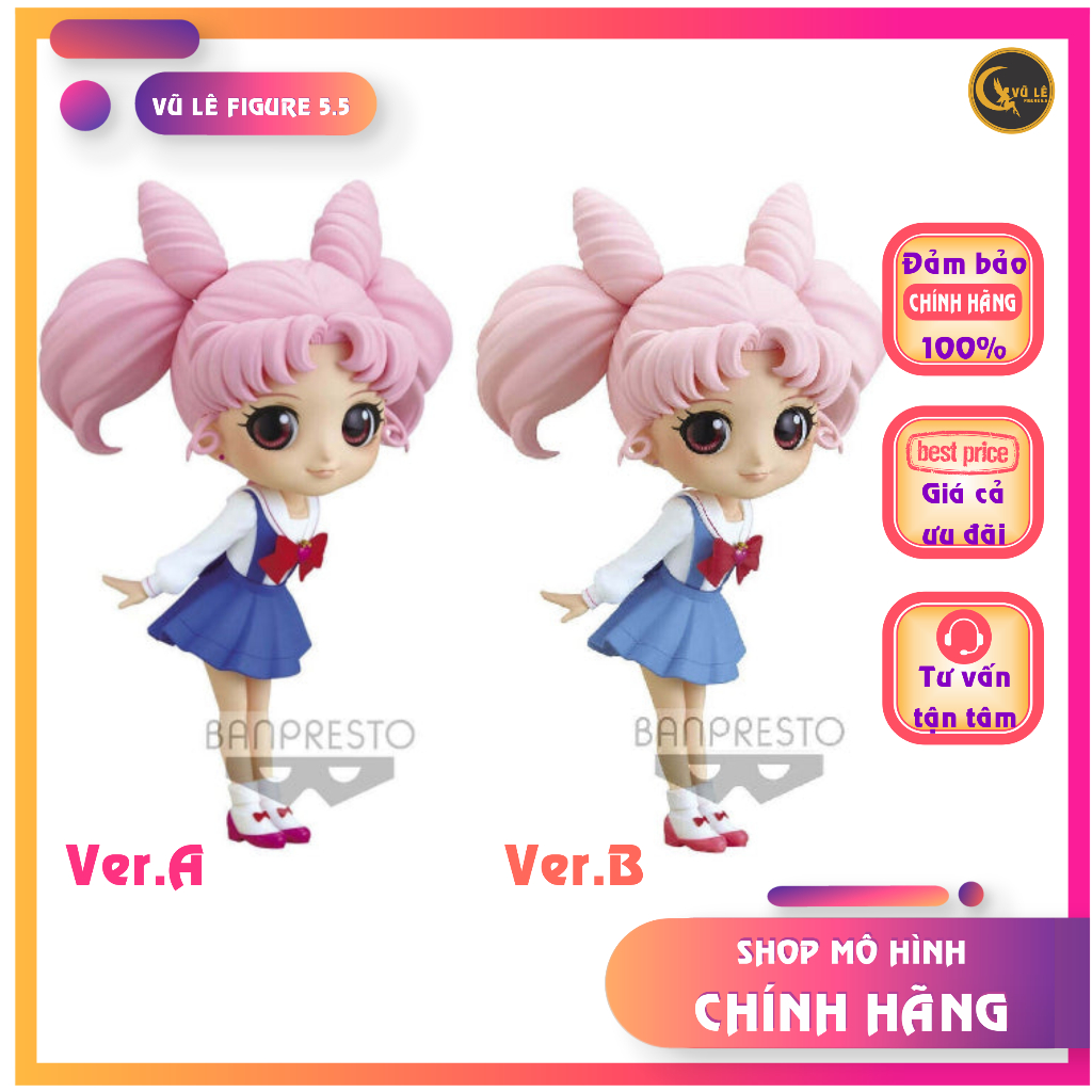 Mô hình nhân vật Sailor Moon Eternal Q posket - Chibiusa - ver.A và ver.B, anime figure chính hãng Banpresto Nhật Bản