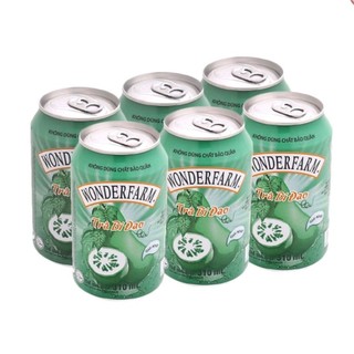 Lốc 6 Lon Trà Bí Đao Wonderfarm 310ml