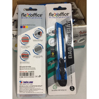 DAO RỌC GIẤY FLEXOFFICE FO-KN01B 9mm