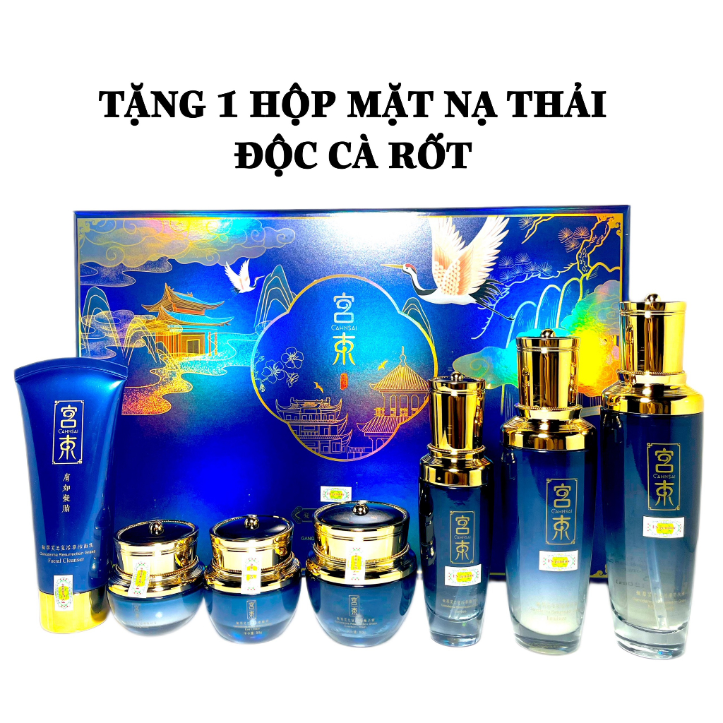 Bộ CAHNSAI Xanh Vip  Cao Cấp 7in1 DƯỠNG TRẮNG - LÃO HÓA